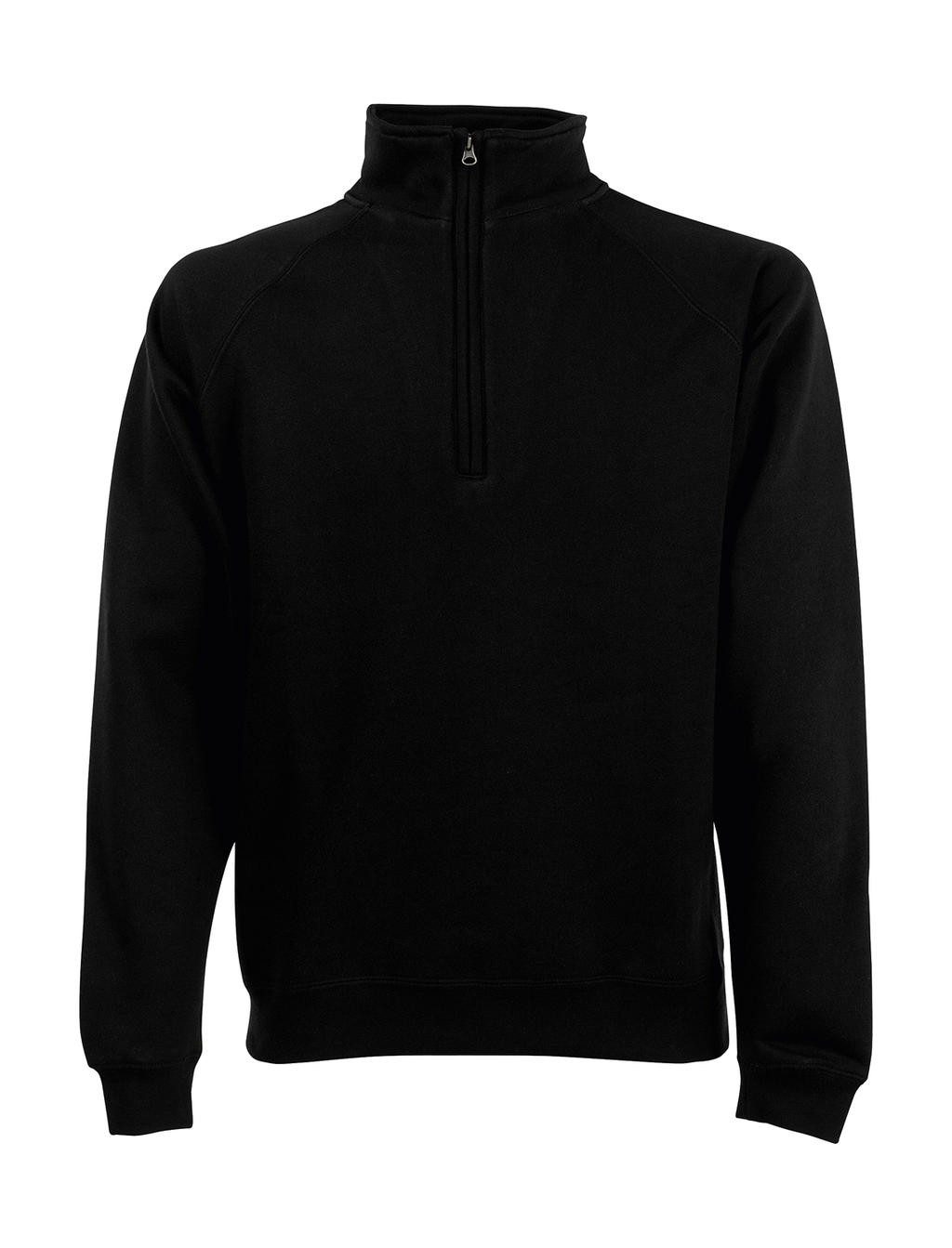 Sweat shirt personnalisable zip manches raglan 280 g/m2  70% coton ringspun, 30% polyester  manches raglan  encolure avec 1/2 fe