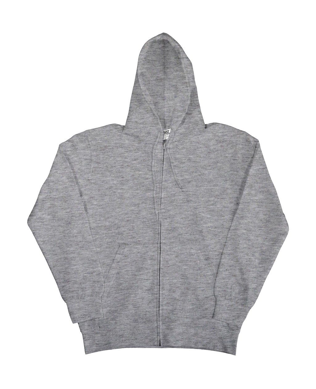 Sweat shirt publicité zip homme 280 g/m² 80% coton peigné ringspun, 20% polyester Light Oxford: 70% coton, 30% polyester