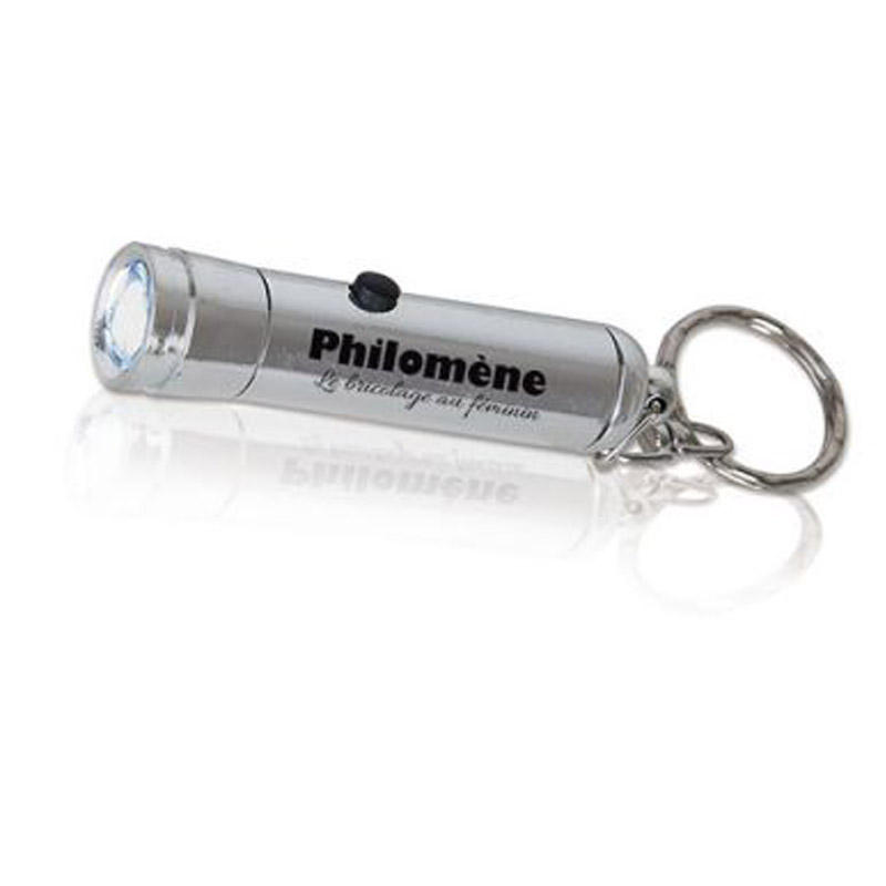 Porte-clés 1 LED argent