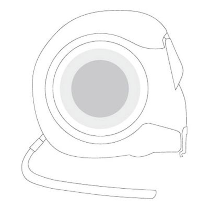 Mètre ruban 5 m noir/jaune