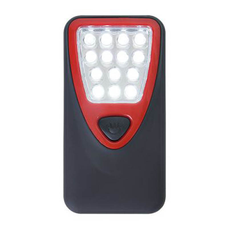 Tragbare Lampe 14 LEDS schwarz/rot