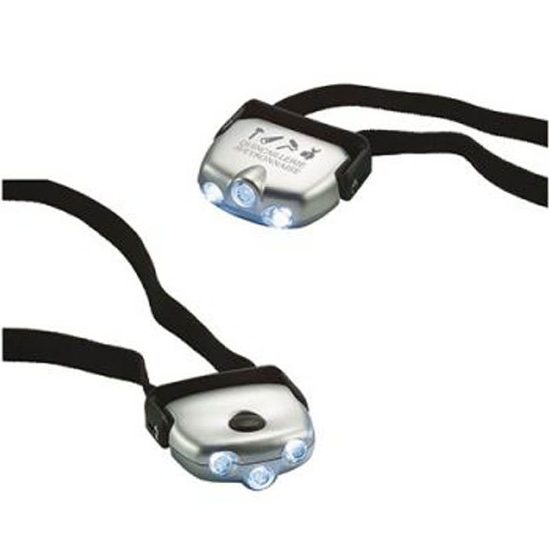 3 LED-Scheinwerfer silber/schwarz