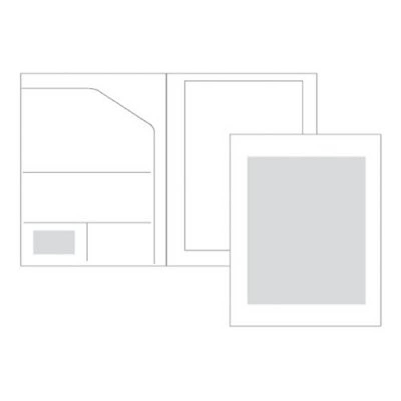 Conférencier A4 en PVC noir