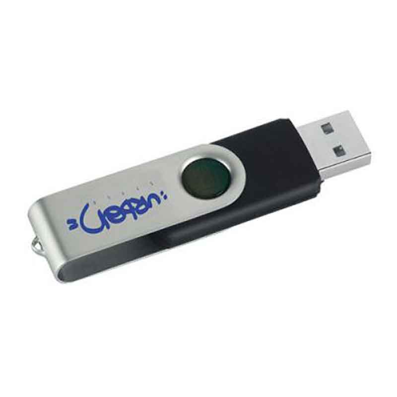 4 gigabyte sort/sølv usb nøgle