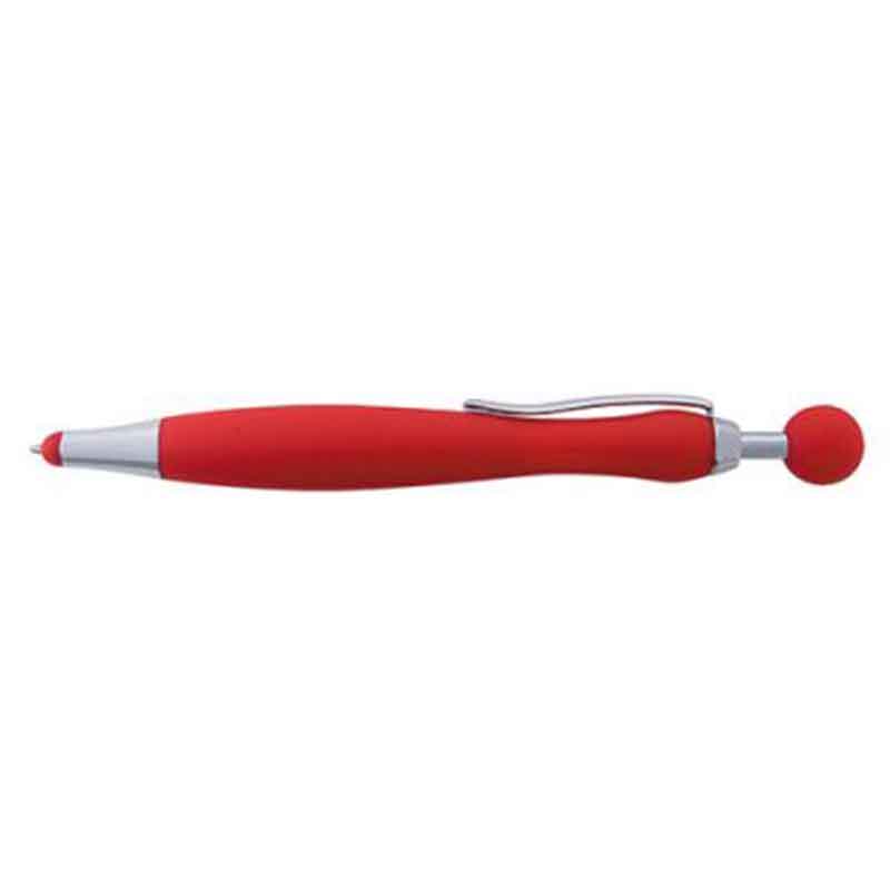Stylo bille/stylet aspect gomme bleu turquoise