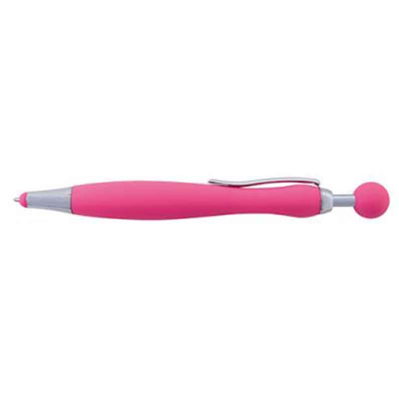 Stylo bille/stylet aspect gomme bleu turquoise