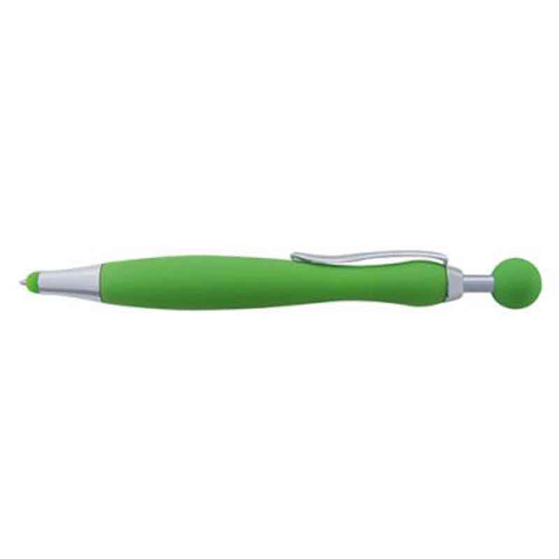 Stylo bille/stylet aspect gomme bleu turquoise