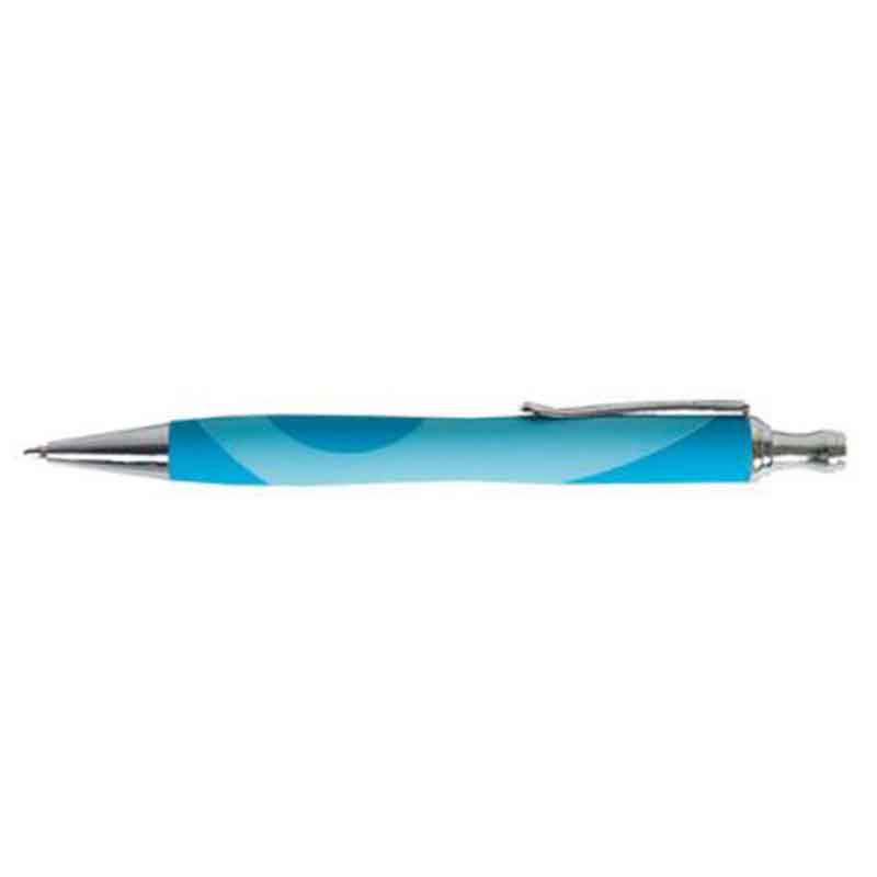Stylo bille aspect gomme noir/blanc