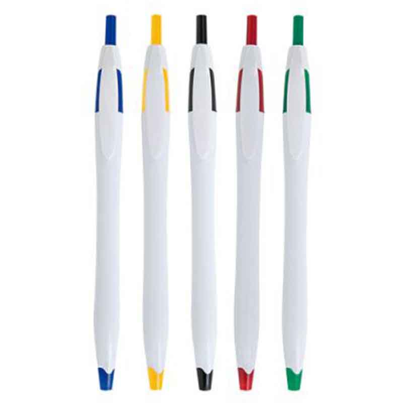 Stylo bille blanc/bleu