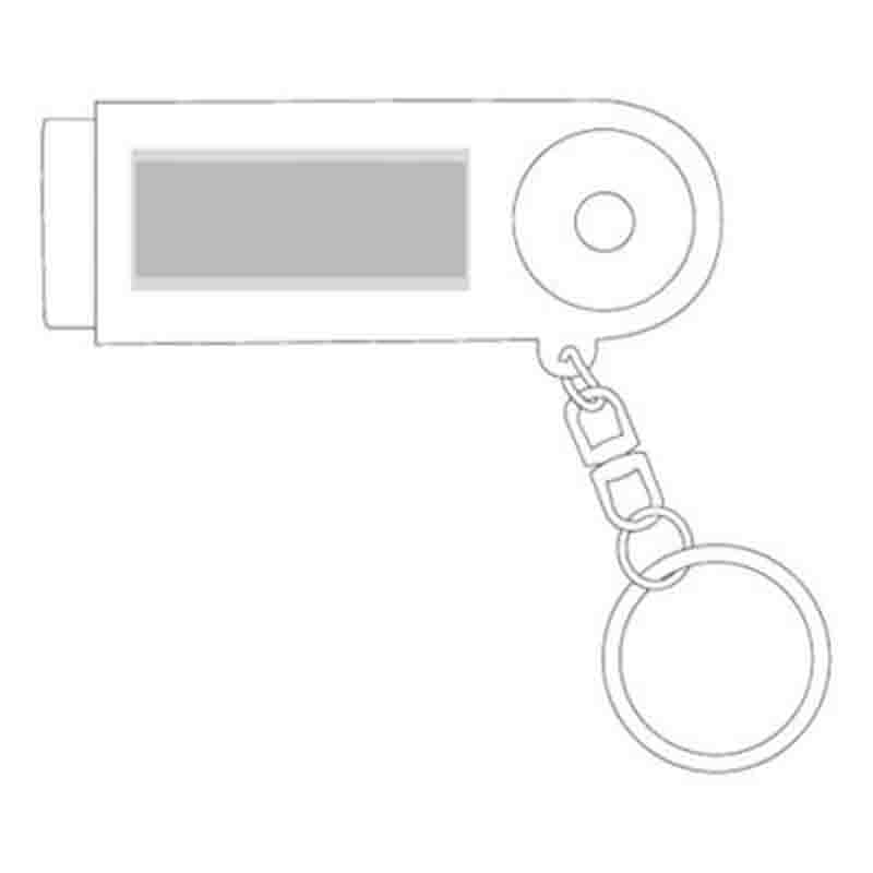 Token keyring 2 LED white/navy