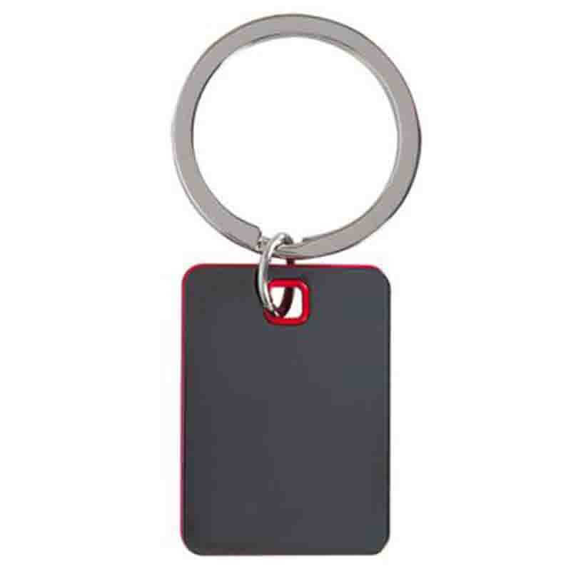 Porte-clés métal anthracite verni