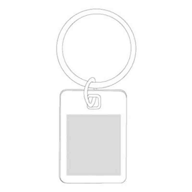 Porte-clés métal anthracite verni