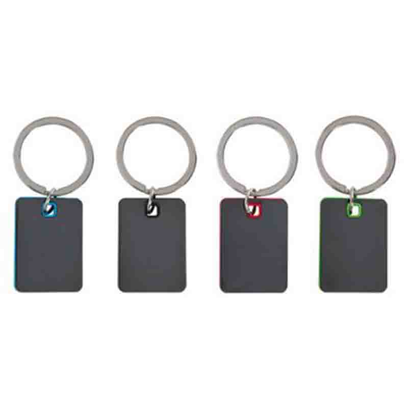 Porte-clés métal anthracite verni