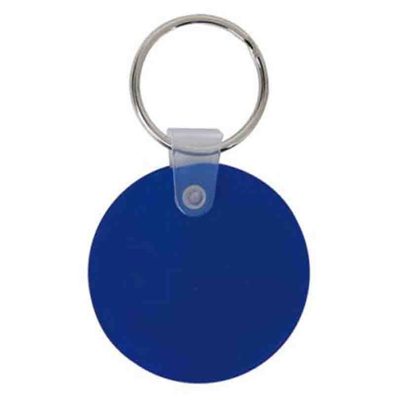 Porte-clés rond souple blanc