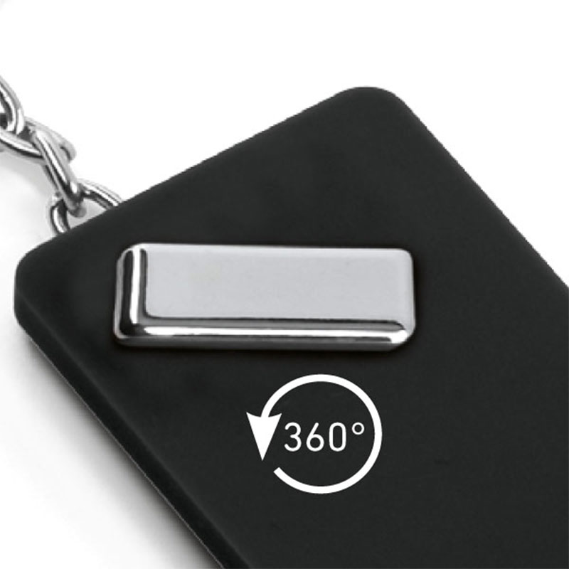 Porte-clés PVC noir