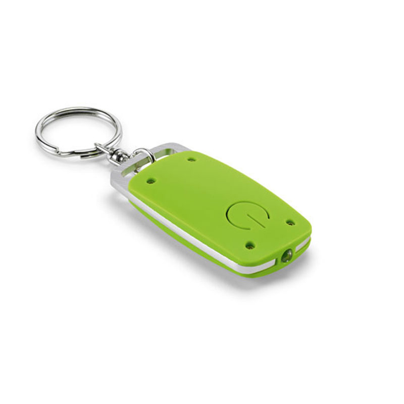 Porte-clés aluminium avec lampe à LED