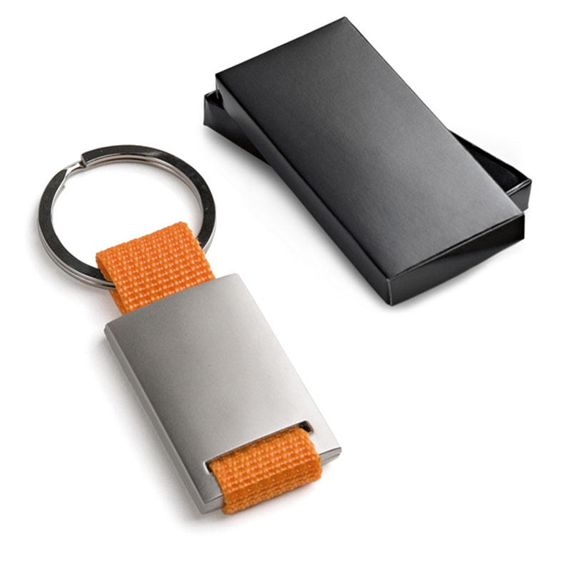Porte-clés métal et webbing.