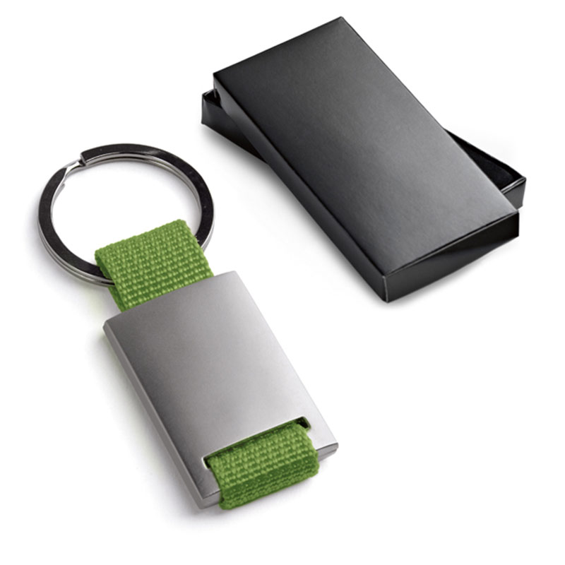 Porte-clés métal et webbing.