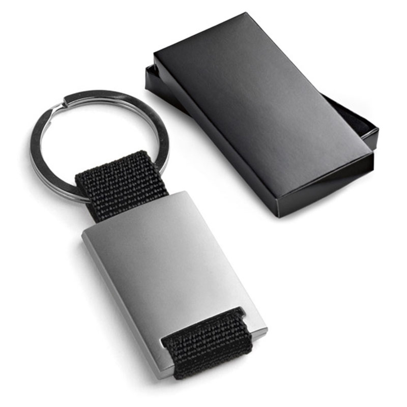 Porte-clés métal et webbing.