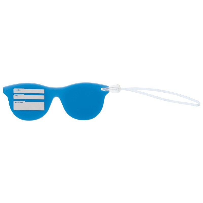 Etiquette à bagage lunettes