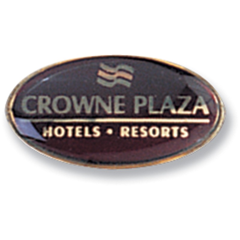CROWNE PLAZA personalized advertising oval pins