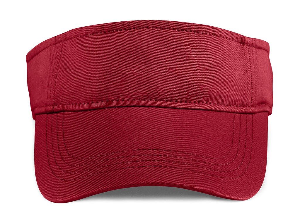 Casquette personnalisé rouge visière 100% coton twill 3 panneaux, petit profil