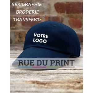 Royal blo Reklammkapp mat gebastelten Logo 100% Koteng Twill 6 Panelen, klenge Profil