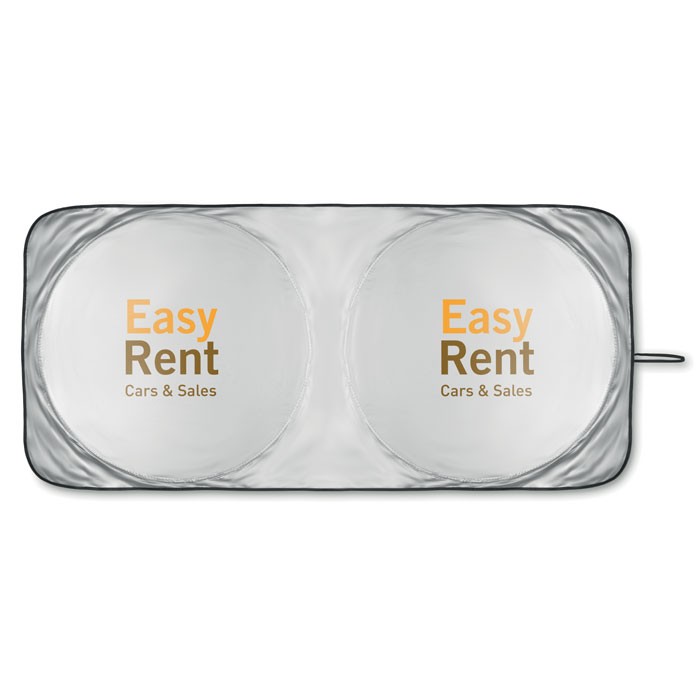 OMBRA POUCH Pare-soleil publicitaire pliable en polyester170T polyester,  pochette de rangement incluse.