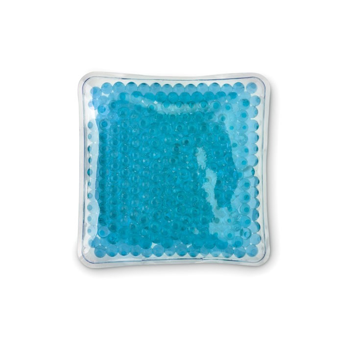 BOLITAS Pack publicité chaud et froid avec perles de gel à l'intérieur dans un sac transparent PVC.