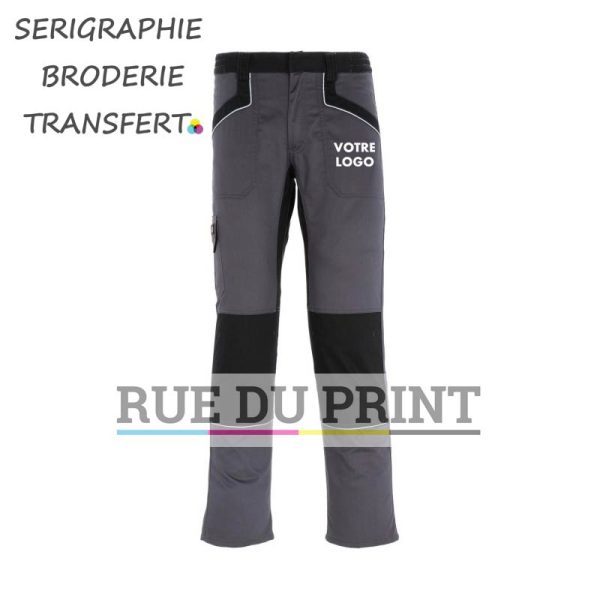 Industry260 arbetsreklambyxor 65 % polyester, 35 % bomull, 260 g/m² justerbar midja