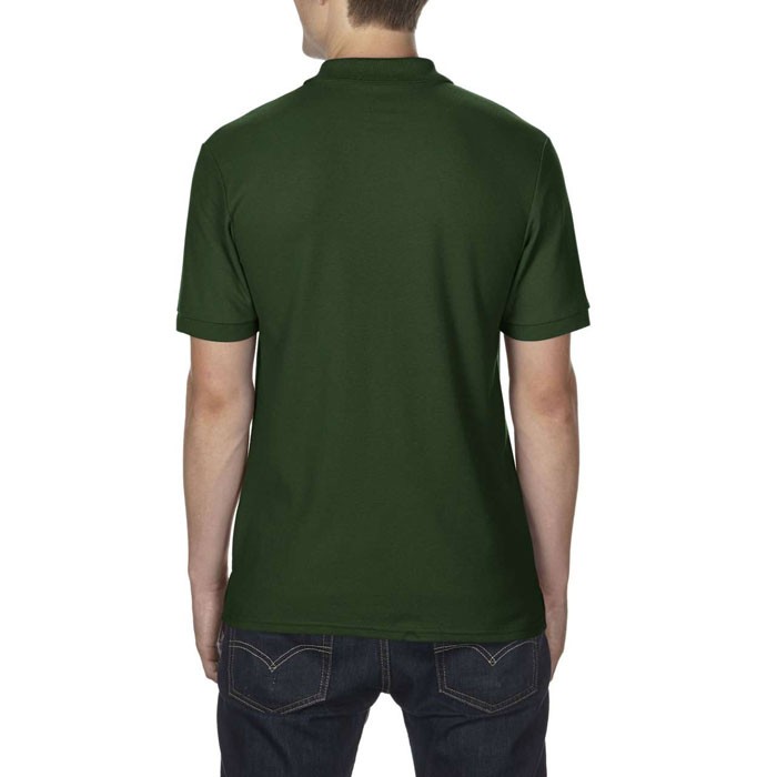 DRYBLEND publicitário verso de segurança verde DOUBLE PIQU 75800, 207 g/m2 (Branco: 200 g/m2). 65% poliéster, 35% algodão penteado (costura dupla