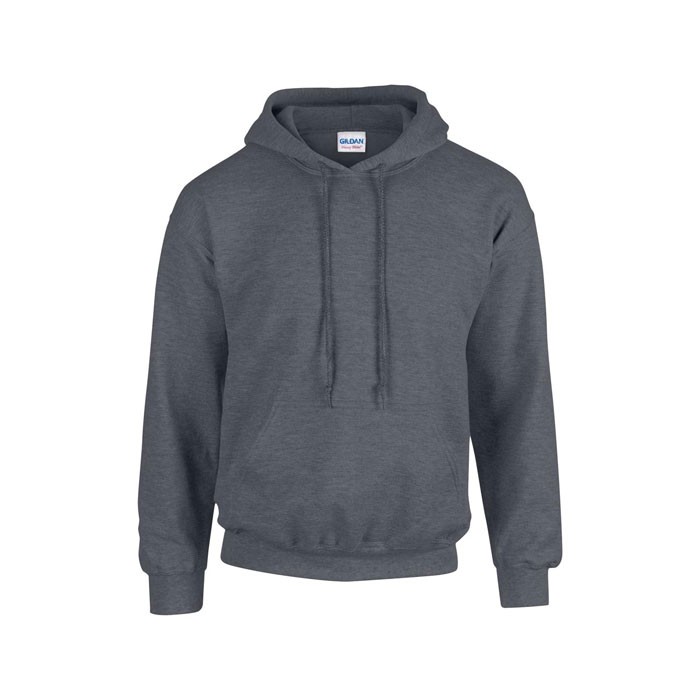 HEAVY publicitaire chiné foncé face BLEND HOODED SWEAT 18500, 270 g/m2 (Blanc: 255 g/m2). 50% coton, 50% polyester. Fil air jet
