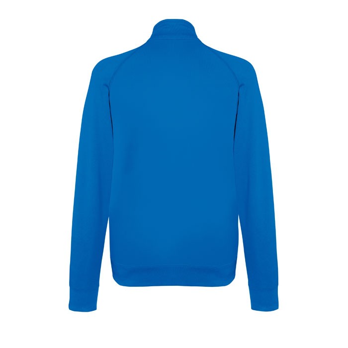 LIGHTWEIGHT publicitaire bleu royal dos JACKET 62-160-0 240 g/m2. 80% coton, 20% polyester. Fil Belcoro®. Polaire brossé léger.