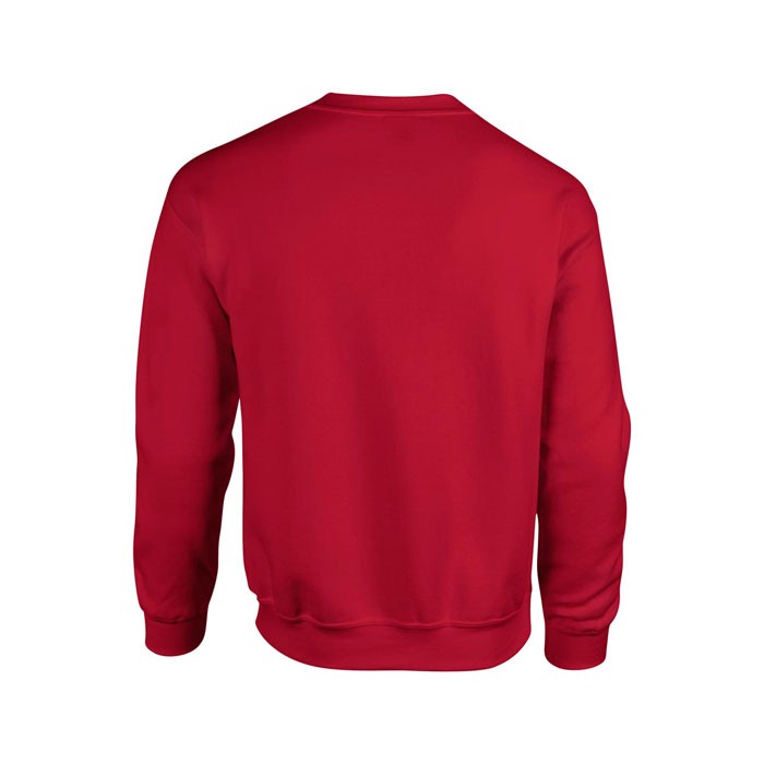 HEAVY publicitaire rouge dos BLEND SWEAT 18000 270 gr/m2 (White: 255 gr/m2). 50% coton, 50% polyester. Coton texturé (fil air j