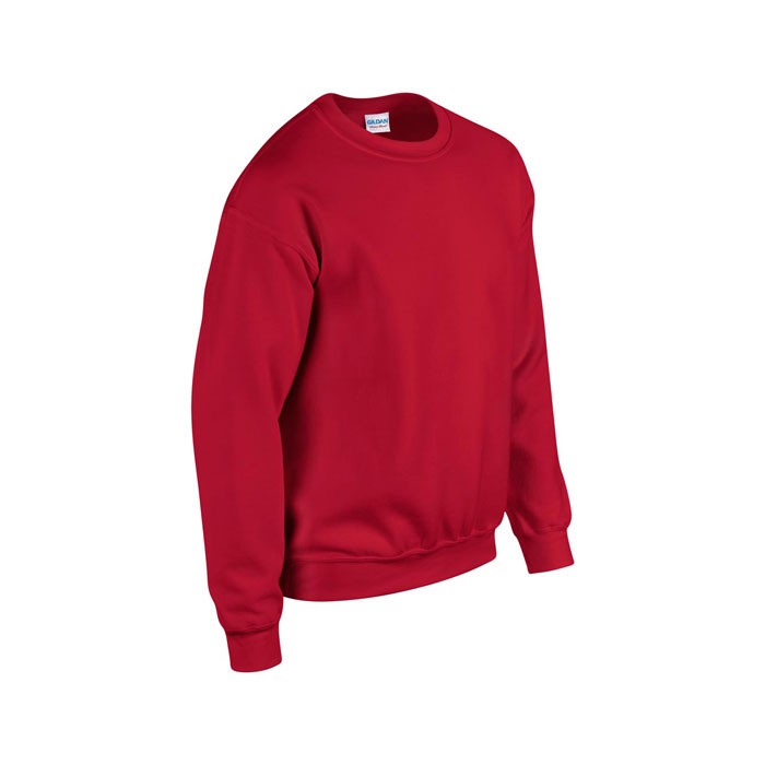 HEAVY personnalisé rouge profil BLEND SWEAT 18000 270 gr/m2 (White: 255 gr/m2). 50% coton, 50% polyester. Coton texturé (fil air