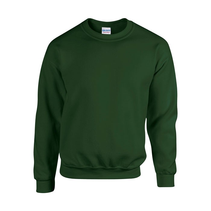 HEAVY publicitaire vert forêt face BLEND SWEAT 18000 270 gr/m2 (White: 255 gr/m2). 50% coton, 50% polyester. Coton texturé (fil