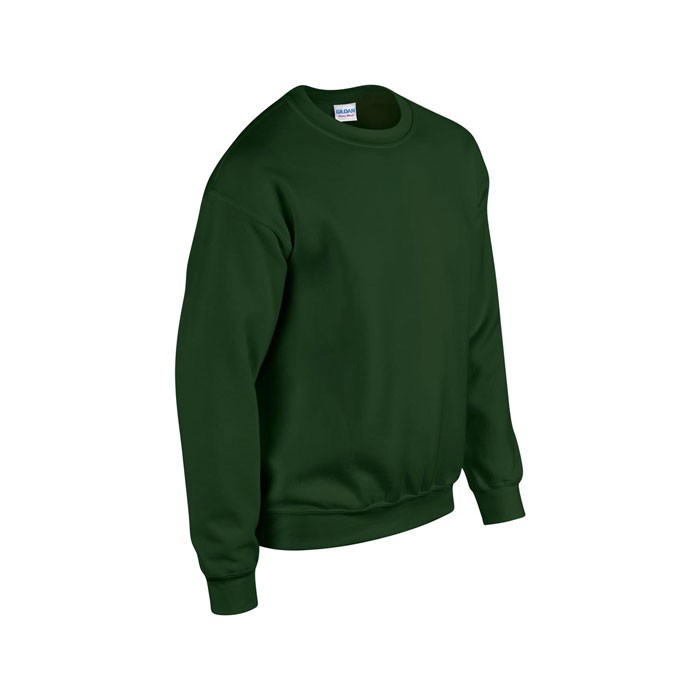 HEAVY personnalisable vert forêt face BLEND SWEAT 18000 270 gr/m2 (White: 255 gr/m2). 50% coton, 50% polyester. Coton texturé (f
