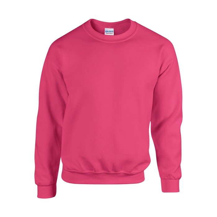 HEAVY personnalisable rose sécurité face BLEND SWEAT 18000 270 gr/m2 (White: 255 gr/m2). 50% coton, 50% polyester. Coton texturé