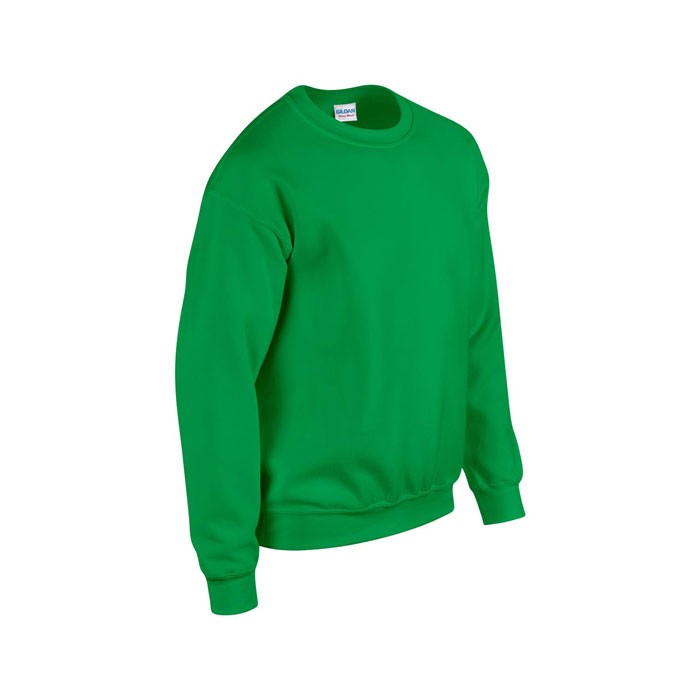 HEAVY publicité vert irlandais profil BLEND SWEAT 18000 270 gr/m2 (White: 255 gr/m2). 50% coton, 50% polyester. Coton texturé (f