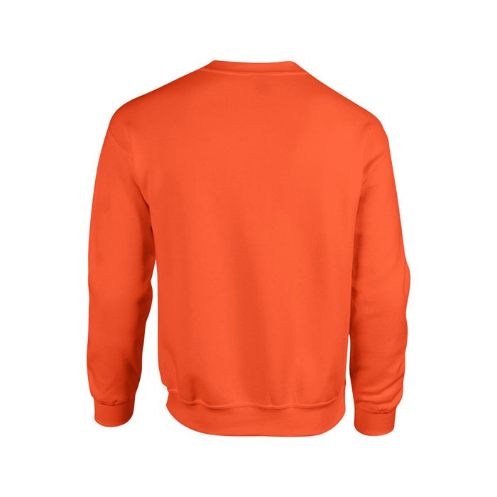 HEAVY publicité orange dos BLEND SWEAT 18000 270 gr/m2 (White: 255 gr/m2). 50% coton, 50% polyester. Coton texturé (fil air jet)
