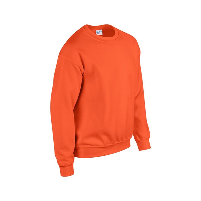 HEAVY publicitaire orange profil BLEND SWEAT 18000 270 gr/m2 (White: 255 gr/m2). 50% coton, 50% polyester. Coton texturé (fil ai