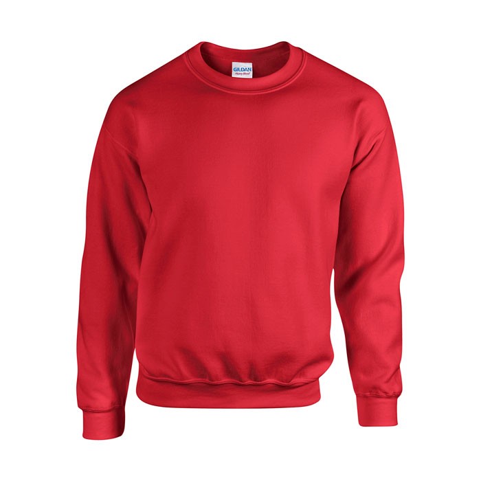 HEAVY publicitaire rouge cerise face BLEND SWEAT 18000 270 gr/m2 (White: 255 gr/m2). 50% coton, 50% polyester. Coton texturé (fi