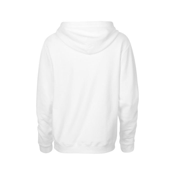 LADIES publicité blanc dos SWEATER HOOD ZIP 18600L 255-270 g/m2. 50% Coton, 50% Polyester prérétréci.