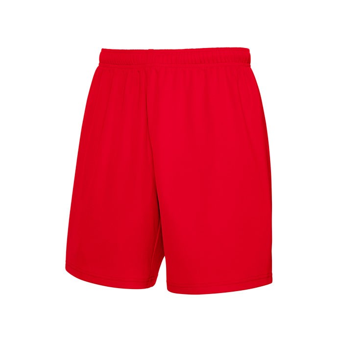 PERFORMANCE publicité SHORT 64-042-0 140 g/m2. 100% Polyester. Évacuation de l'humidité et séchage rapide.