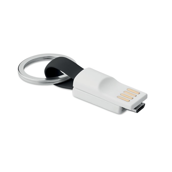 MINI Porte- clés personnalisable câble en TPE avec micro USB pour smartphone et tablettes.