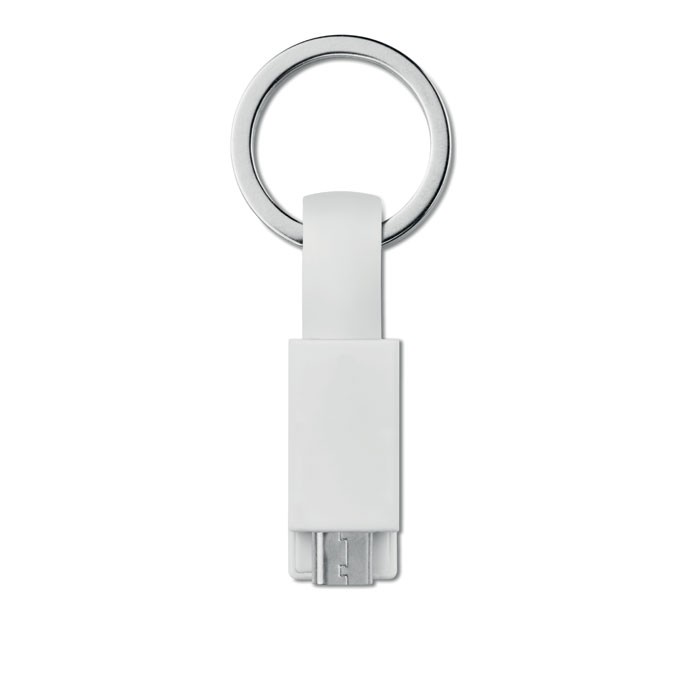 MINI Porte- clés publicité câble en TPE avec micro USB pour smartphone et tablettes.