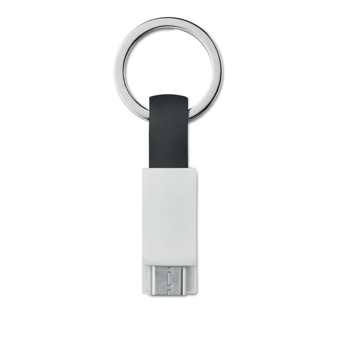 MINI C Porte-clés personnalisé câble en TPE avec type C pour smartphone et tablettes.