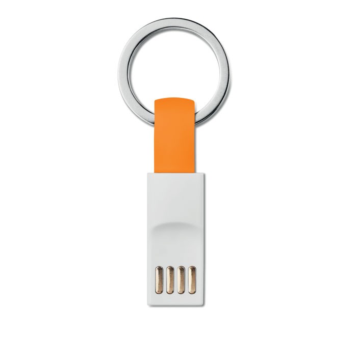 MINI C Porte-clés publicitaire câble en TPE avec type C pour smartphone et tablettes.
