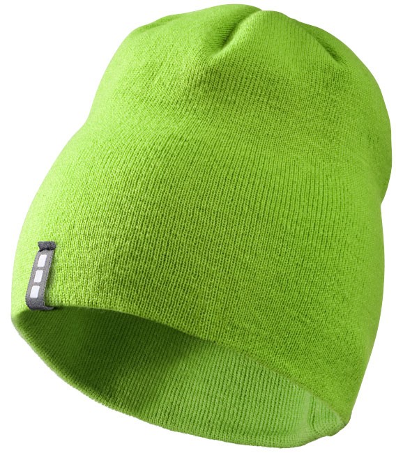 Bonnet publicité Level Tricot côtelé 1x1,  100% acrylique.