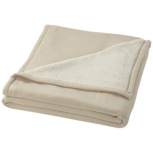 Plaid personnalisable Springwood Présentation dans une pochette cadeau Seasons. Design Exclusif. 100% Polyester.